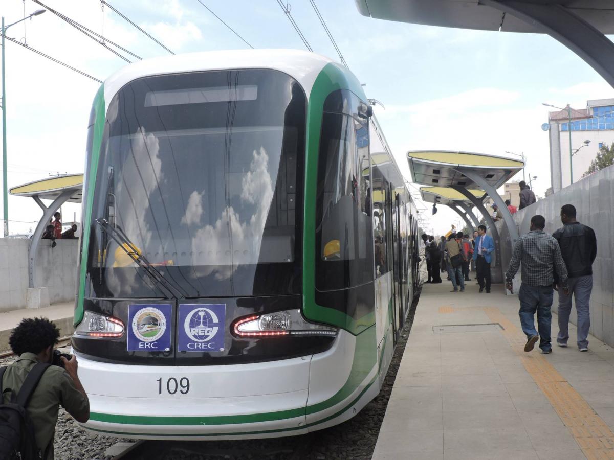 Metro v Addis Abebe, hlavnom meste Etiópie