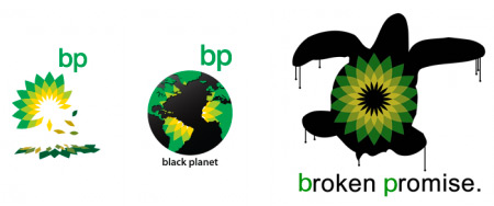 Nové logo BP bolo často parodovanie - obzvlášť v súvislosti s ropnou haváriou